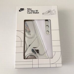 NWT Nike Air Max 90 Card Wallet silver and white